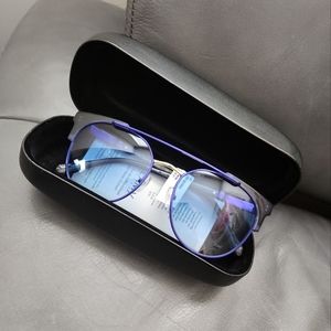 Balmain Blue Gradient 53mm Metal Sunglasses with Case BL2533B C04 53-18-145